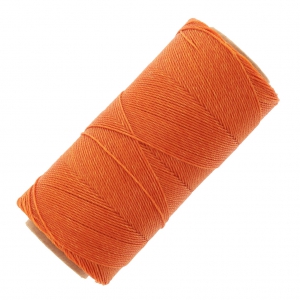 Bobine de fil ciré Linhasita pour micro macramé 0.75 mm - Orange (387) x228m