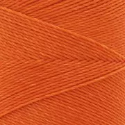 Bobine de fil ciré Linhasita pour micro macramé 0.75 mm - Orange (387) x228m