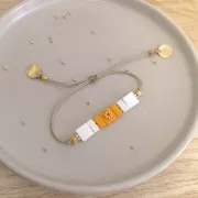 Bobine de fil ciré Linhasita pour micro macramé 0.75 mm - Lime Green (1019) x228m