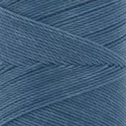 Bobine de fil ciré Linhasita pour micro macramé 0.75 mm - Bleu Ciel (721) x228m