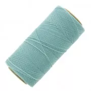Bobine de fil ciré Linhasita pour micro macramé 0.75 mm - Bleu azur (605) x228m