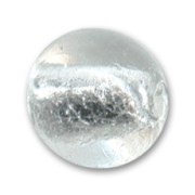 Perles rondes Feuille d'Argent 12 mm Crystal x4|raw }}