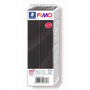 Pâte Fimo Soft 454gr Noir (n°9)