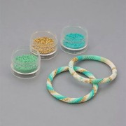 Miyuki Delica 11/0 DB0627 - Dyed Aqua Green Silverlined Alabaster x8g