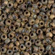 Rocaille Miyuki 6/0 4517 - Opaque Brown Picasso x8g
