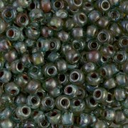 Rocaille Miyuki 6/0 4506 - Transparent Sea Foam Picasso x8g|raw }}