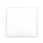 Cabochon autocollant carré en résine époxy 20 mm transparent