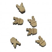 Mini cabochon en bois laser cut forme cactus en pot à décorer et peindre 8x11mm x1|raw }}