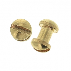 Fermoirs à visser 4 mm pour lacet 5 mm Doré à l'or fin x2