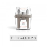 Set de poinçons à frapper ImpressArt - 3mm - chiffres de 0 a 8 - TYPEWRITER x9|raw }}