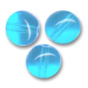 Perles en verre tchèque rondes  8 mm Aquamarine x20|raw }}