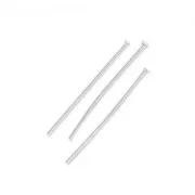 Clous tête plate 25x0.7 mm souple argenté x50