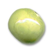 Perle en céramique 12 mm Vert pomme irisé