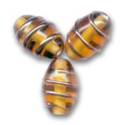 Olive spirale cuivrée 12x8 mm Topaz|raw }}