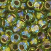 Rocaille Toho 11/0 TO11R996 - Raimbow Peridot Gold Lined x8g|raw }}