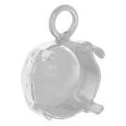 Serti griffe pendentif pour cabochon PureCrystal 1028/1088 8 mm en Argent 925|raw }}