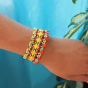 Perles en verre Star Beads par Perles & Co 11x11mm Opaque Vert Sapin x30