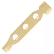 Support de broche 25 mm - Doré à l'or fin x1