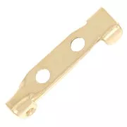 Support de broche 19 mm - Doré à l'or fin x1