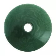 Rondelle / Disque plat en Tagua 20 mm Vert x1