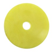 Rondelle / Disque plat en Tagua 20 mm Jaune citron x1|raw }}