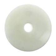 Rondelle / Disque plat en Tagua 20 mm Ivoire x1|raw }}