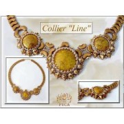 Cabochon rond en verre par Puca® 18 mm Opaque Jonquil Bronze x 1