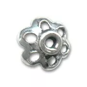 Coupelles fleur  3x6 mm en Argent 925 x10