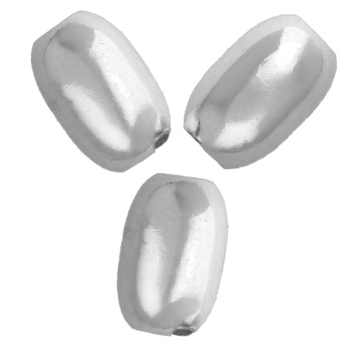 Perles olive 4,5x3 mm - Argent 925 x10