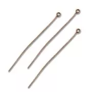 Clous tête ronde 50x0.7 mm souple cuivré vieilli x25