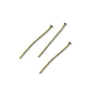 Clous tête plate 25x0.7 mm souple bronze x50|raw }}
