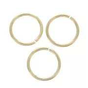 Anneaux ouverts 8x0.76 mm en Gold filled (or laminé)  x10