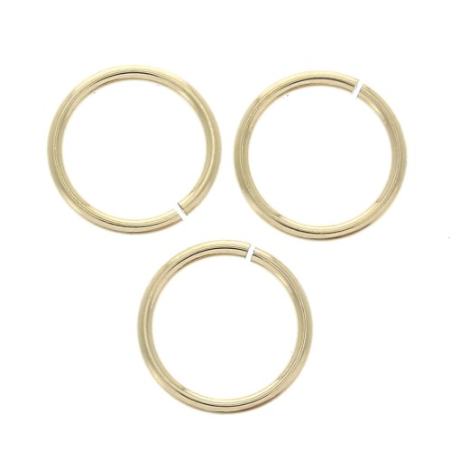 Anneaux ouverts 8x0.76 mm en Gold filled (or laminé)  x10