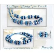 Perles en verre Ilos® par Puca® 5x5 mm Turquoise x10g