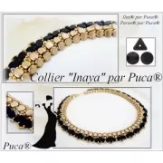 Perles en verre Ilos® par Puca® 5x5 mm Turquoise x10g