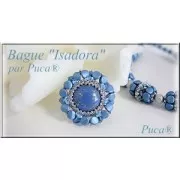 Perles en verre Ilos® par Puca® 5x5 mm Turquoise x10g