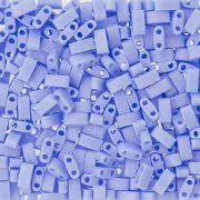 Miyuki Half Tila Beads 5x2.3x1.9mm HTL-494FR -Matte Opaque Lght Periwinkle AB x10g