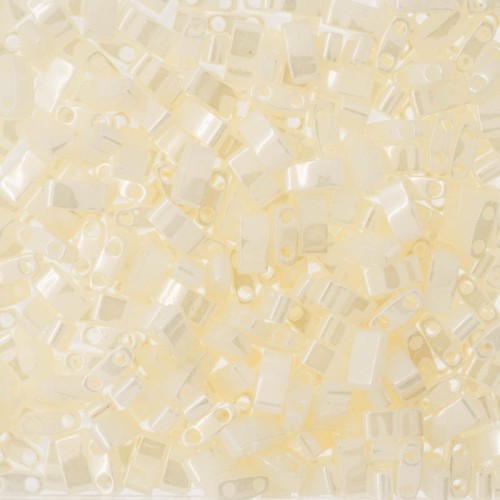 Miyuki Half Tila Beads 5x2.3x1.9mm HTL-512 - Opal Ceylon x10g