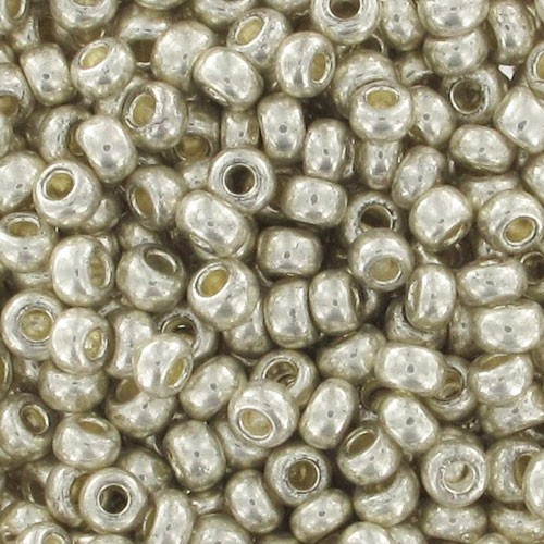 Preciosa Perles rocailles 11/0 2 mm - Argenté x250g