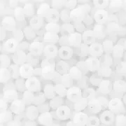 Preciosa Perles rocailles 11/0 2 mm - Blanc Opaque Mat x250g