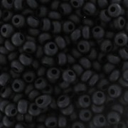Preciosa Perles rocailles 11/0 2 mm - Jet Mat x250g|raw }}