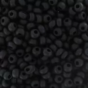 Preciosa Perles rocailles 11/0 2 mm - Jet Mat x250g