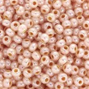 Preciosa Perles rocailles 9/0 2.5 mm - Saumon nacré x250g