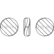 Perle Twist PureCrystal 5621 18 mm Jet x1