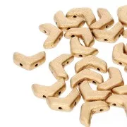 Perles en verre Chevron Beads 10x4 mm Gold Mat x30