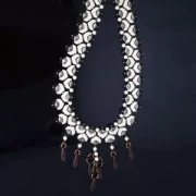 Perles en verre Chevron Beads 10x4 mm Gold Mat x30