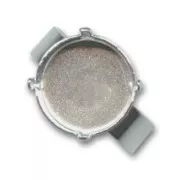 Bague serti pour cabochon PureCrystal 1122 14 mm - Rhodié x1