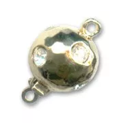 Fermoir strass Crystal 10 mm doré