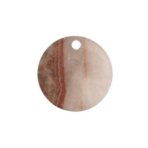 Sequin rond en plexiglas 19 mm effet marbré Beige x1