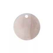 Sequin rond en plexiglas 19 mm effet marbré Beige x1